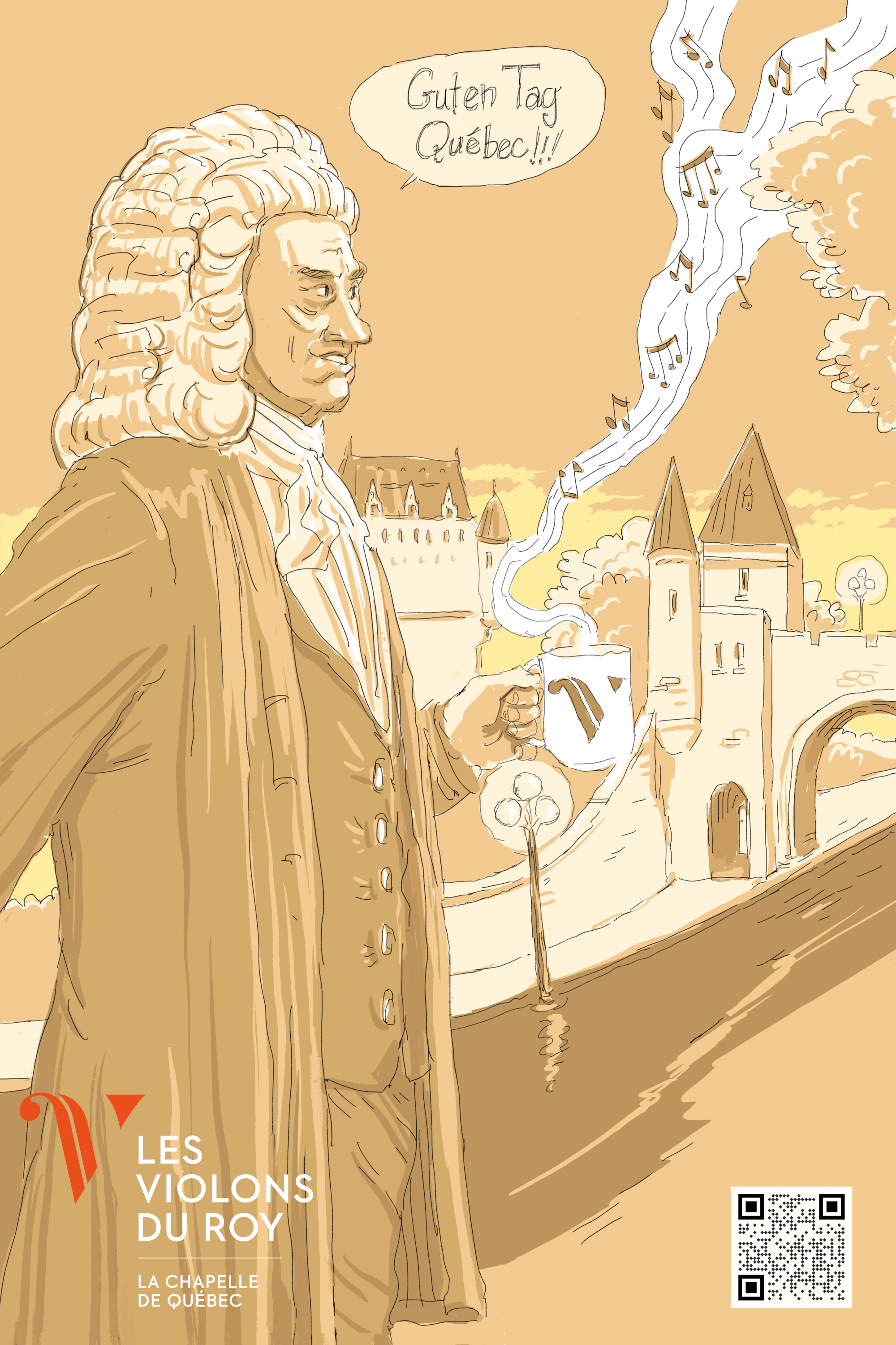 Illustration Bach à Québec