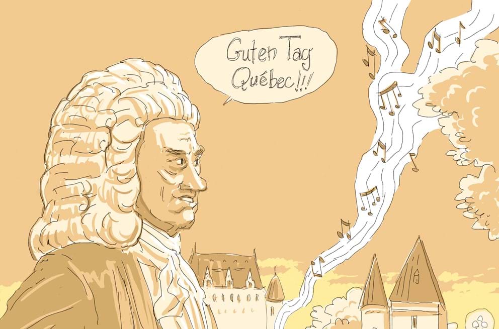 Illustration Bach à Québec